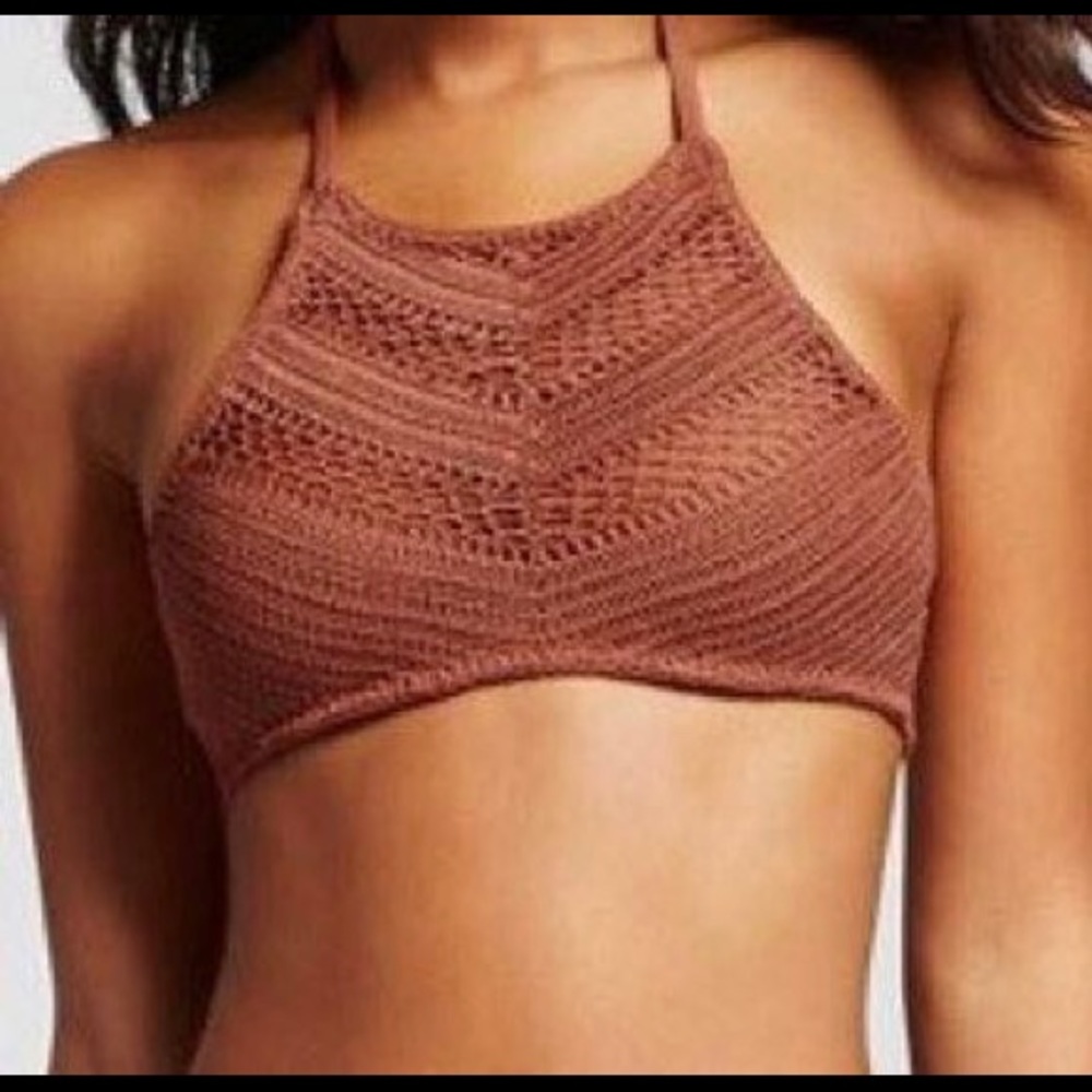 Xhilaration Crochet Halter Bikini Top